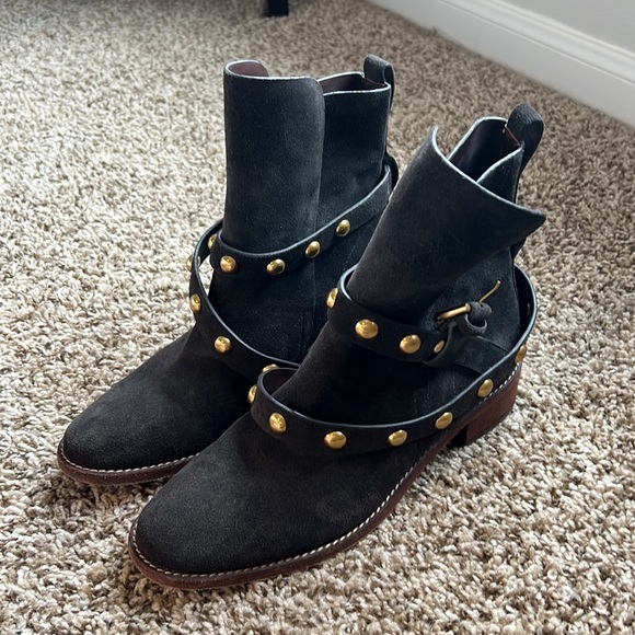 See by Chloe Neo Jines suede boots dark brown - Picture 3 of 4